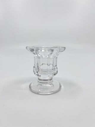 Bougeoir en verre Bloom transparent chic six modèles