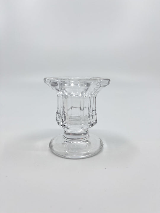 Bougeoir en verre Bloom transparent chic six modèles