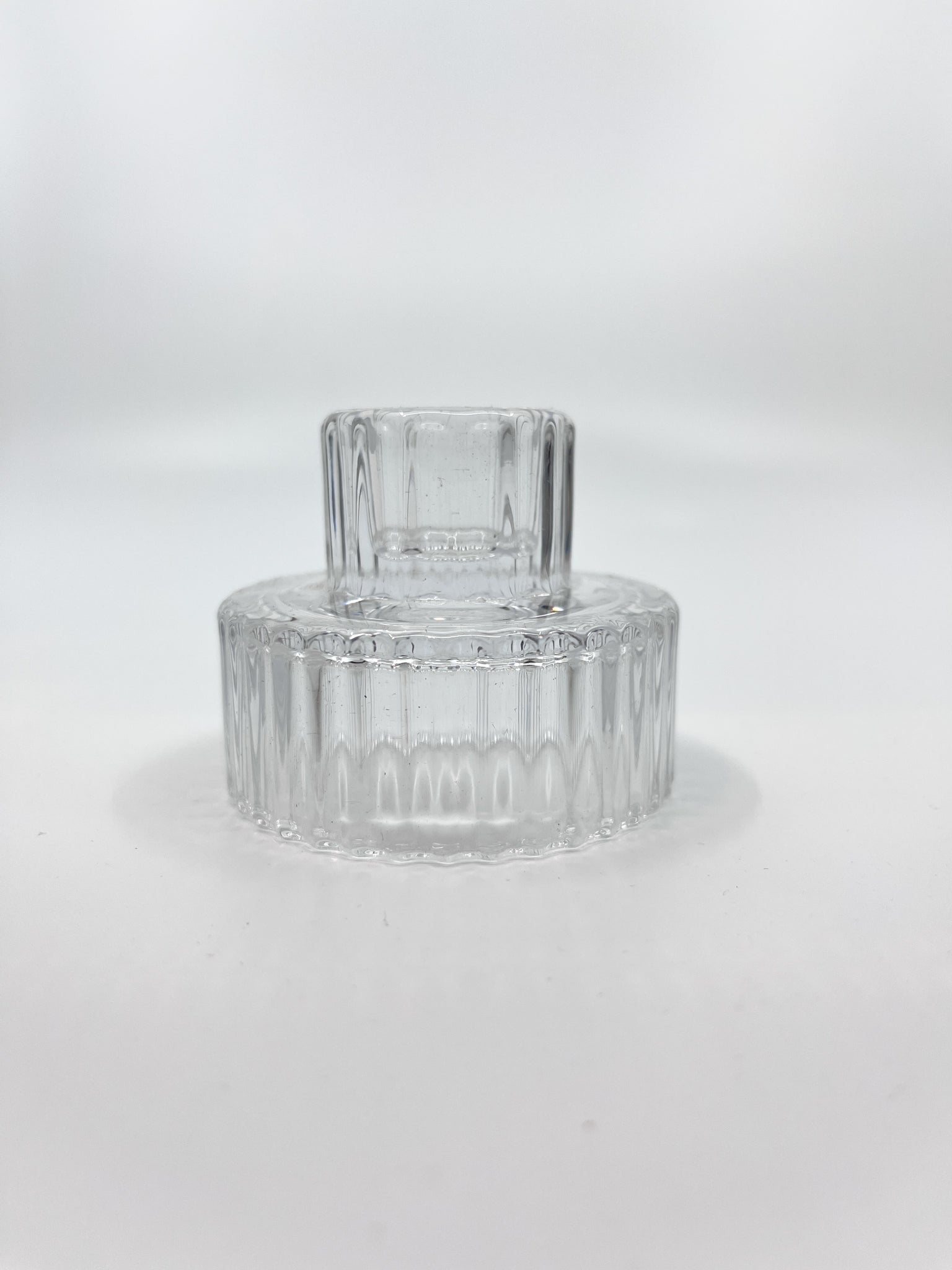 Bougeoir en verre Bloom - Les Fleurs Sauvages - bougeoir
