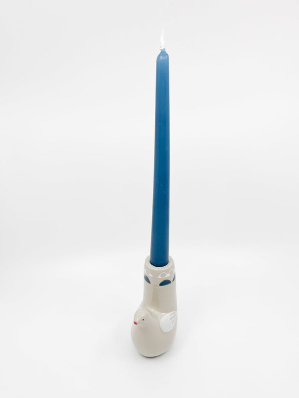 Bougeoir Oiseau de paradis blanc - Les Fleurs Sauvages - bougeoir