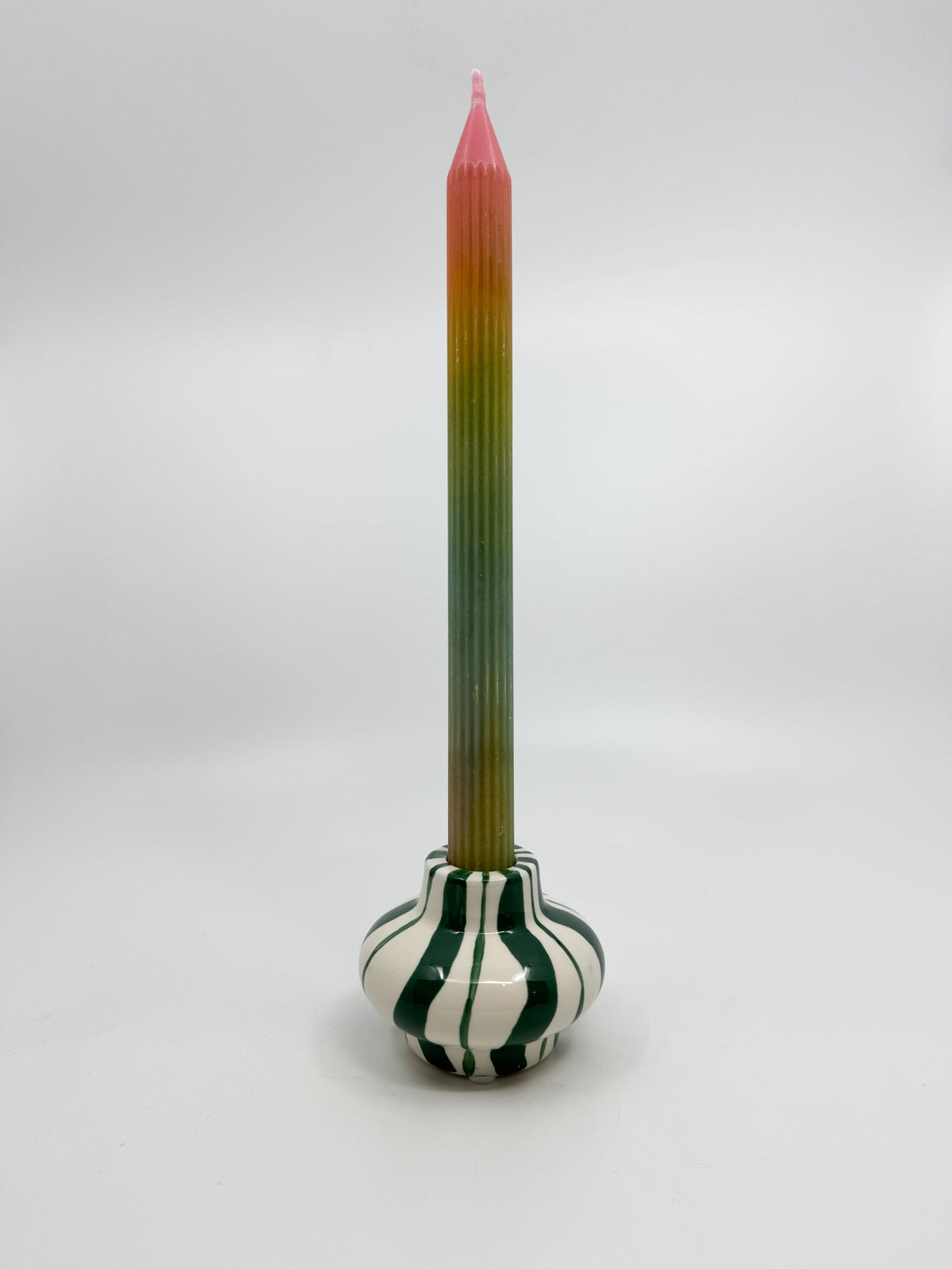 Bougeoir Que Rico vert - Les Fleurs Sauvages - bougeoir