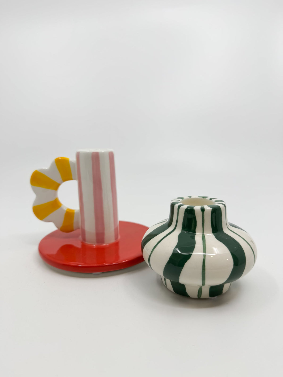 Bougeoir Que Rico vert - Les Fleurs Sauvages - bougeoir
