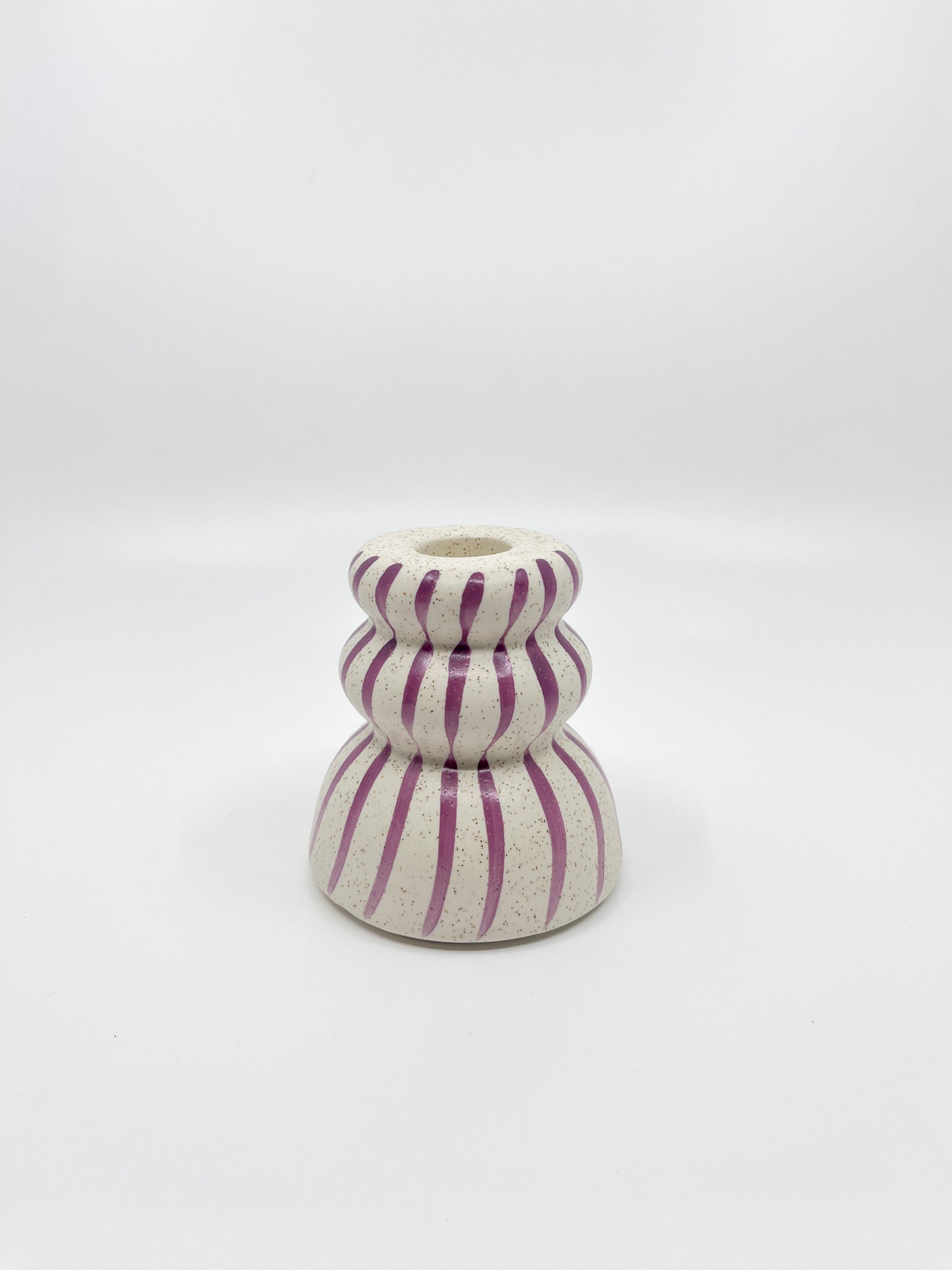 Bougeoir Rayure Bloom - Les Fleurs Sauvages - bougeoir