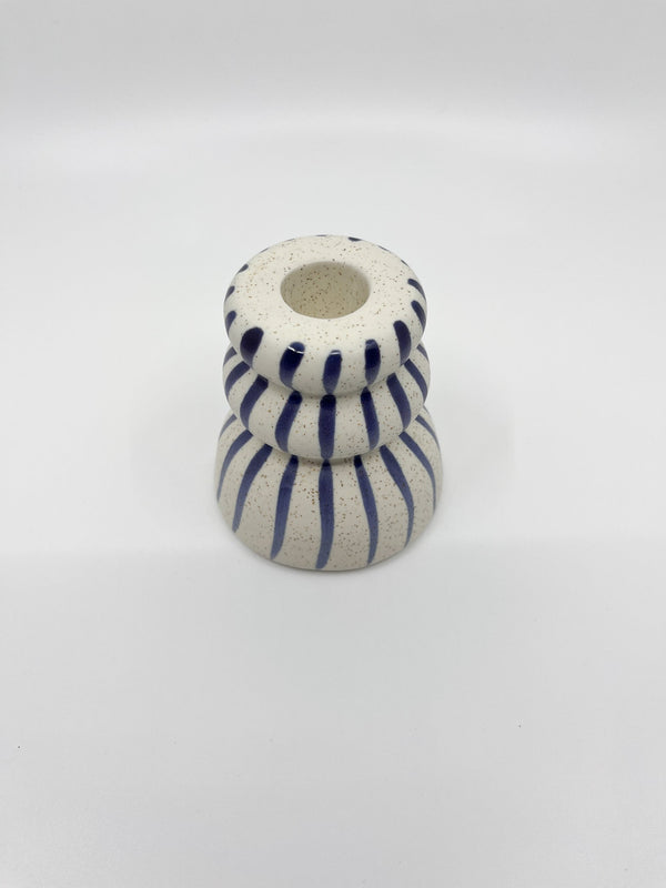 Bougeoir Rayure Bloom - Les Fleurs Sauvages - bougeoir