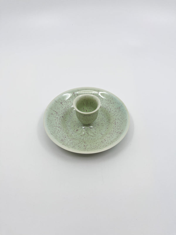 Bougeoir Tanawel en porcelaine vert