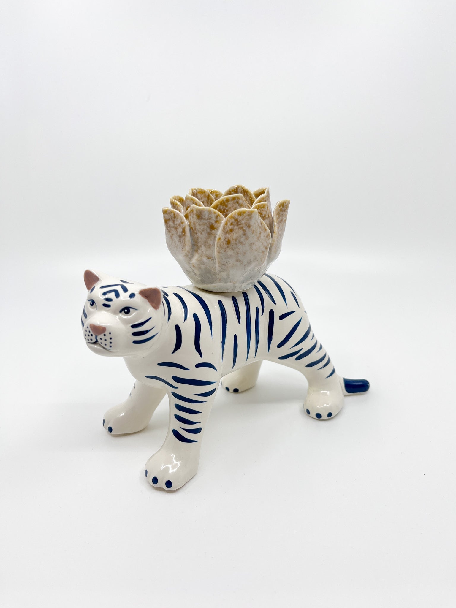 Bougeoir Tigre - Les Fleurs Sauvages - bougeoir