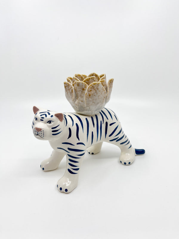 Bougeoir Tigre - Les Fleurs Sauvages - bougeoir