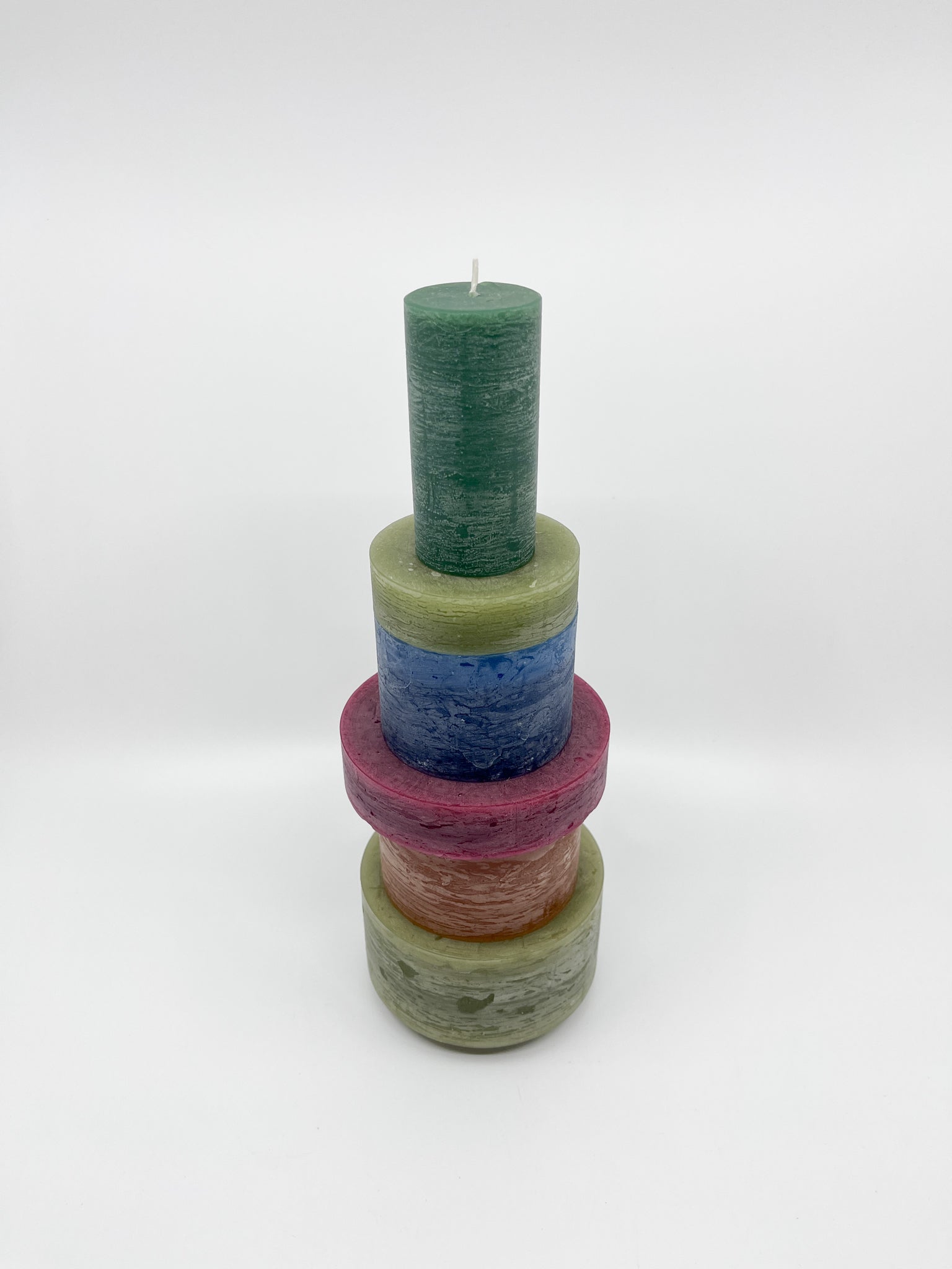 Bougie Stan Taille L Verte - Les Fleurs Sauvages - bougie