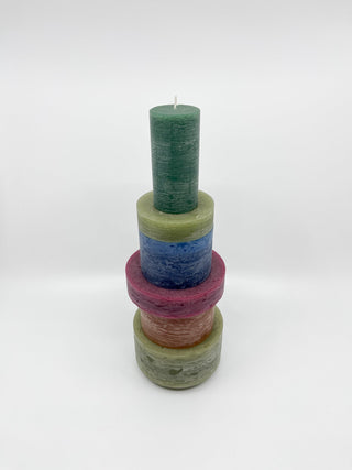 Bougie Stan Taille L Verte - Les Fleurs Sauvages - bougie