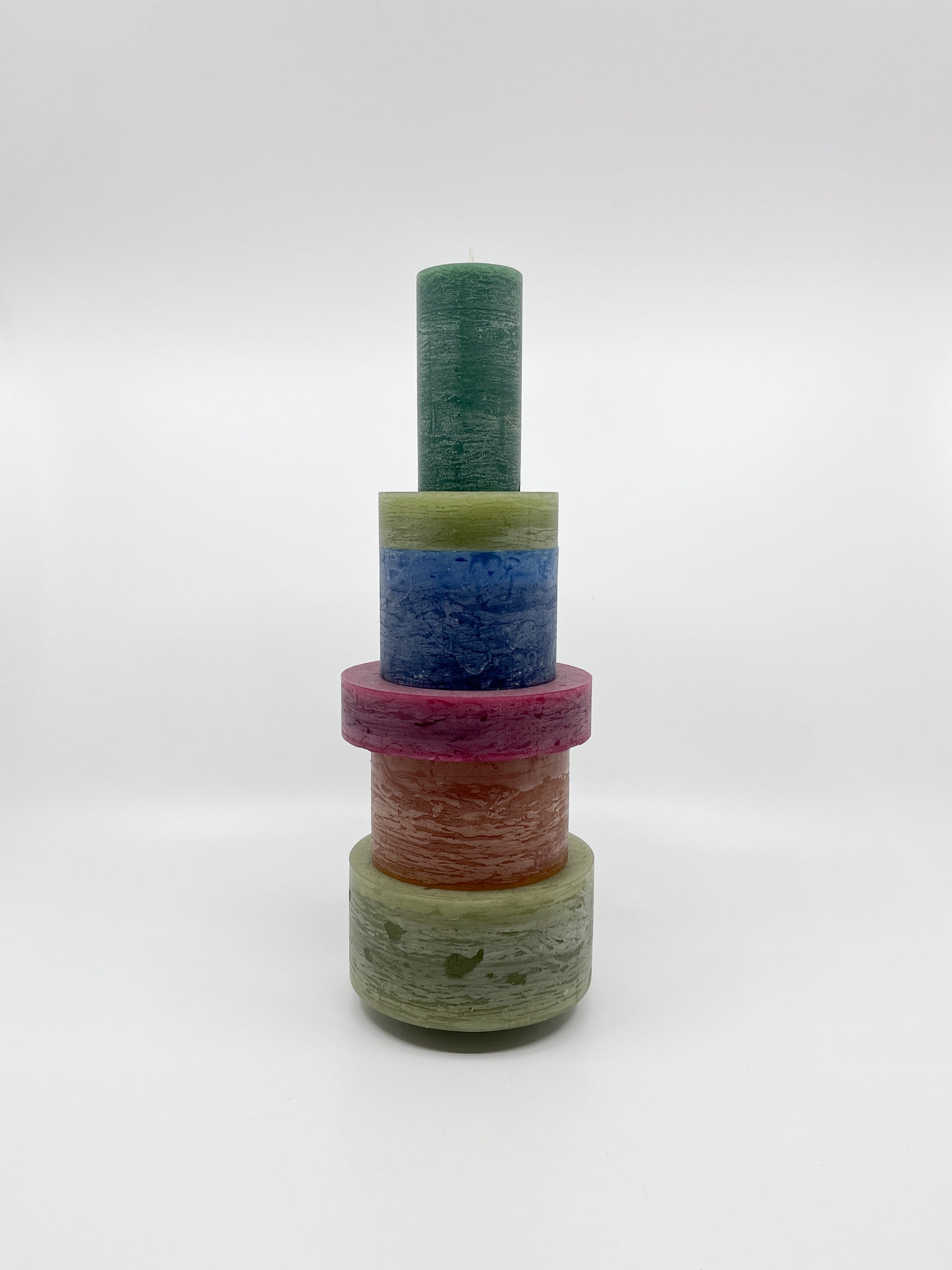 Bougie Stan Taille L Verte - Les Fleurs Sauvages - bougie