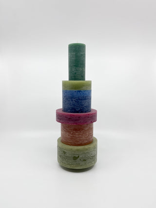 Bougie Stan Taille L Verte - Les Fleurs Sauvages - bougie