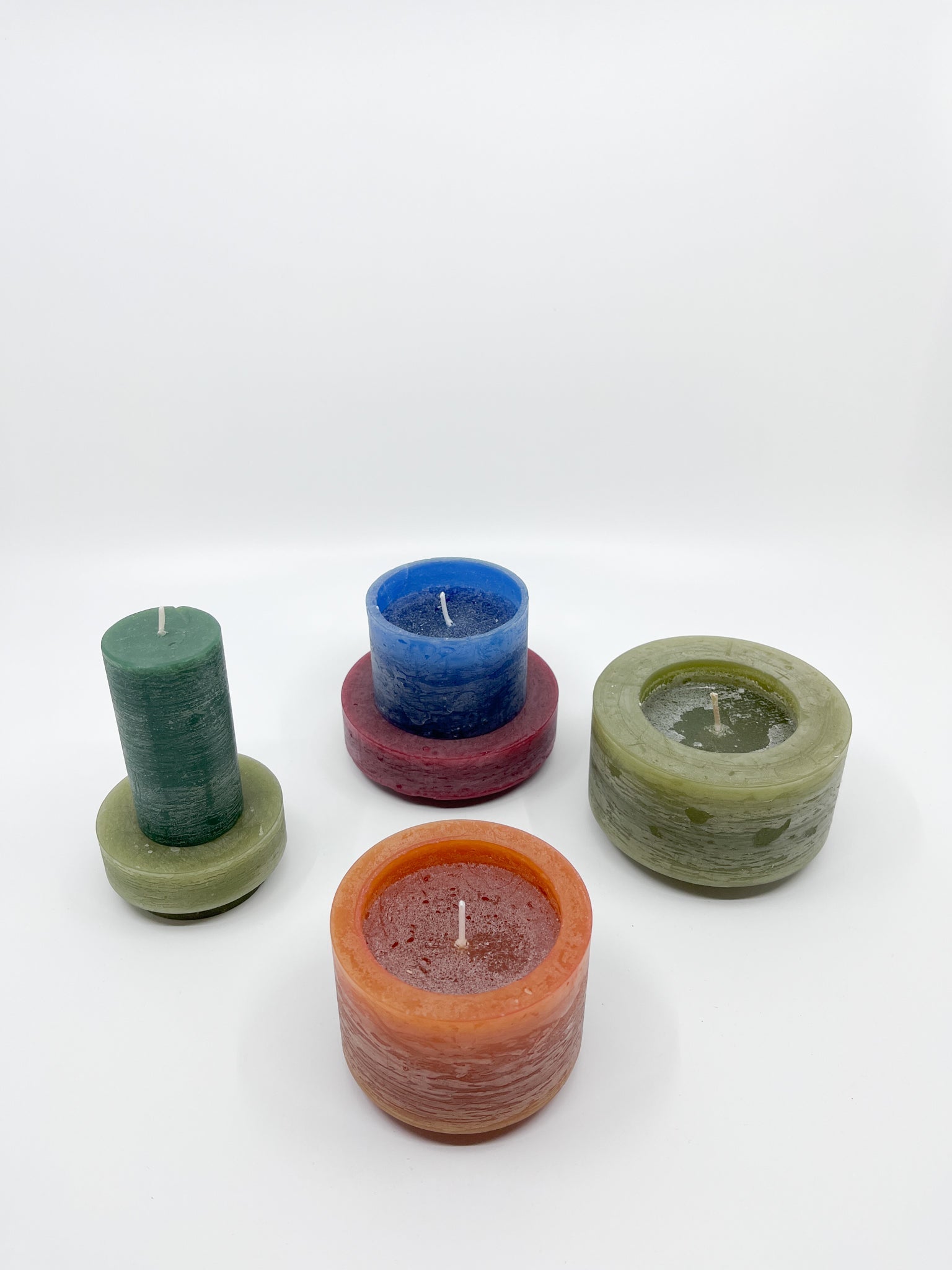 Bougie Stan Taille L Verte - Les Fleurs Sauvages - bougie