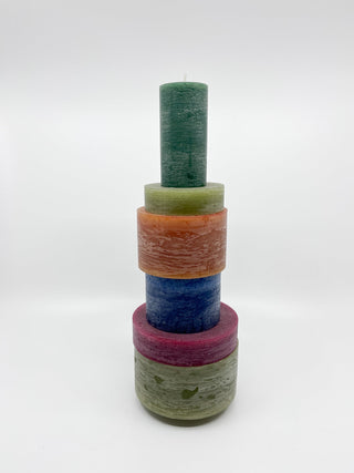 Bougie Stan Taille L Verte - Les Fleurs Sauvages - bougie