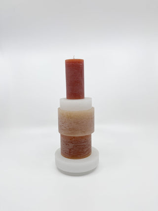 Bougie Stan Taille M Beige - Les Fleurs Sauvages - bougie