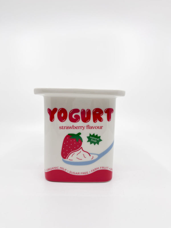 Cache - pot yaourt à la fraise Fluid - Les Fleurs Sauvages - cache pot