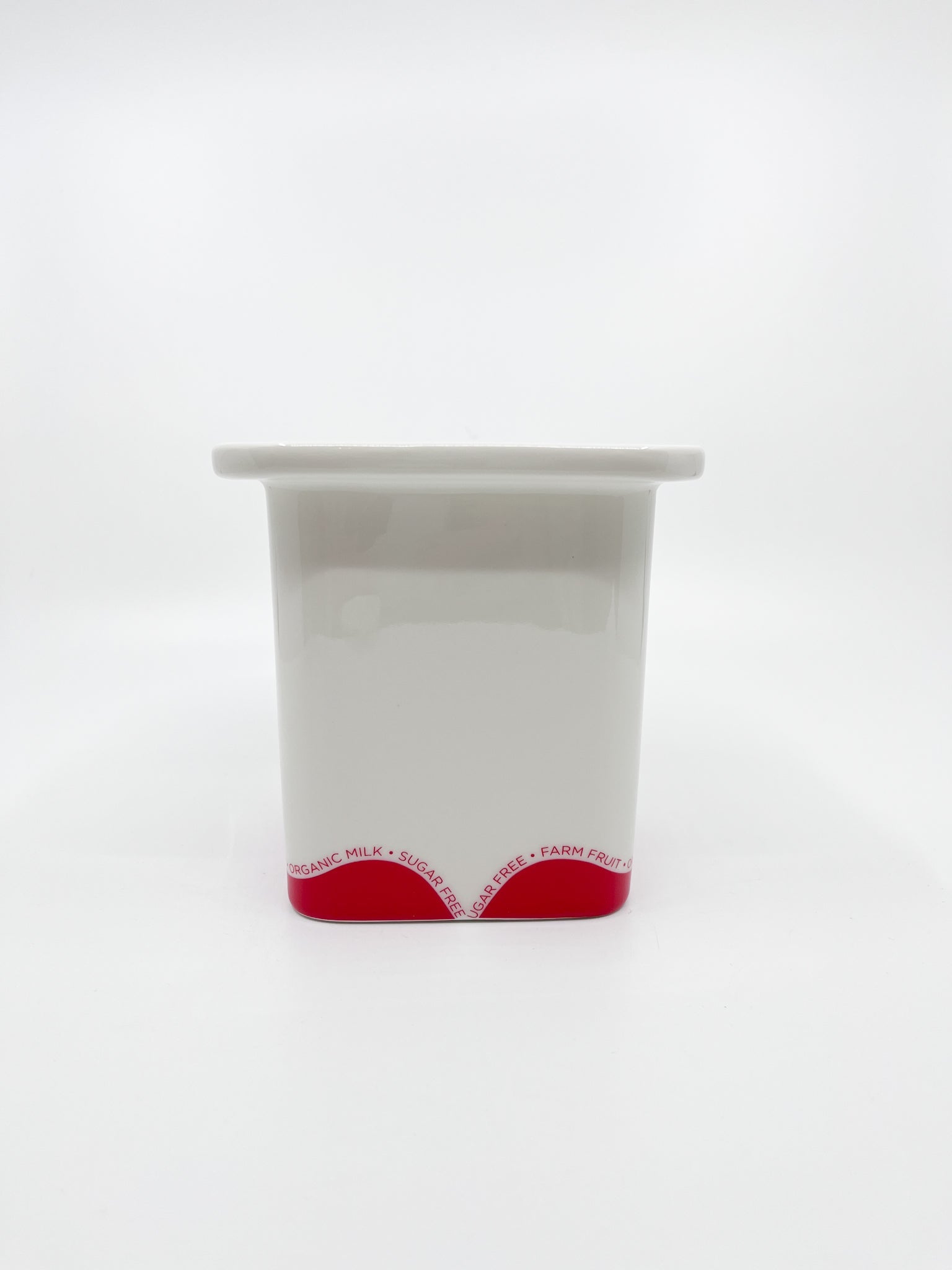 Cache - pot yaourt à la fraise Fluid - Les Fleurs Sauvages - cache pot