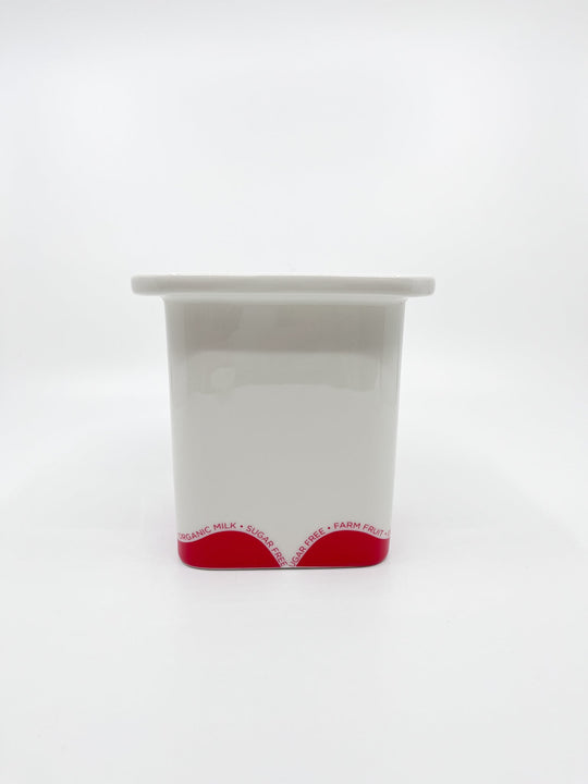 Cache - pot yaourt à la fraise Fluid - Les Fleurs Sauvages - cache pot