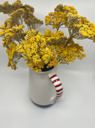 Carafe en céramique rouge et bleu hauteur 21cm - Les Fleurs Sauvages - carafe