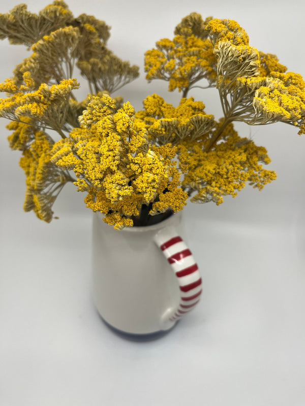 Carafe en céramique rouge et bleu hauteur 21cm - Les Fleurs Sauvages - carafe