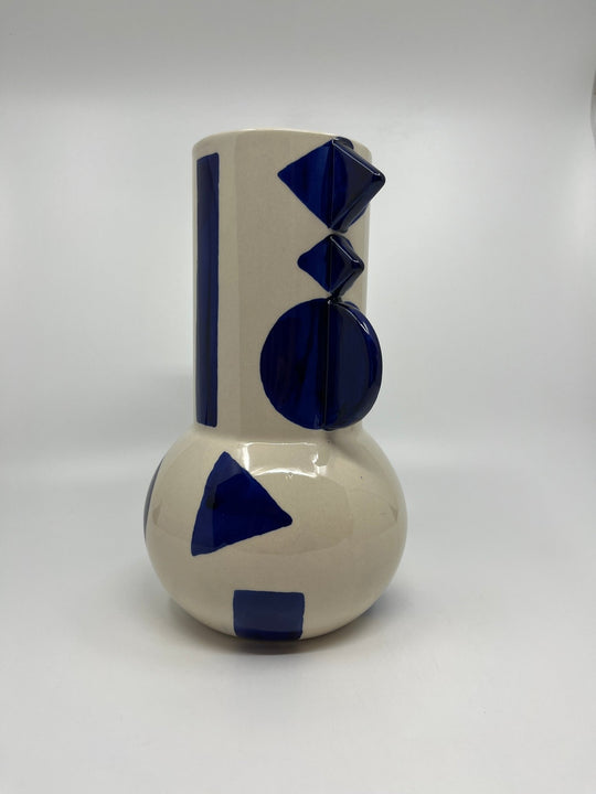 Carafe Graphique en céramique Bleu - Les Fleurs Sauvages - carafe