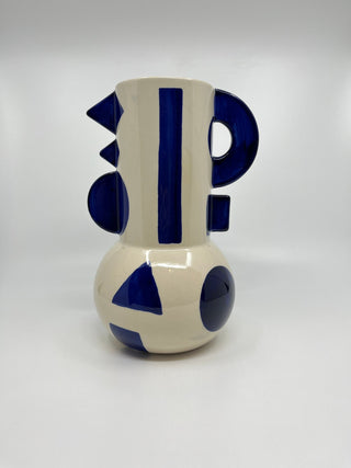 Carafe Graphique en céramique Bleu - Les Fleurs Sauvages - carafe