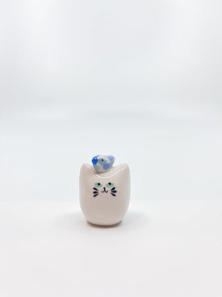 Chat pinson - Les Fleurs Sauvages - figurine