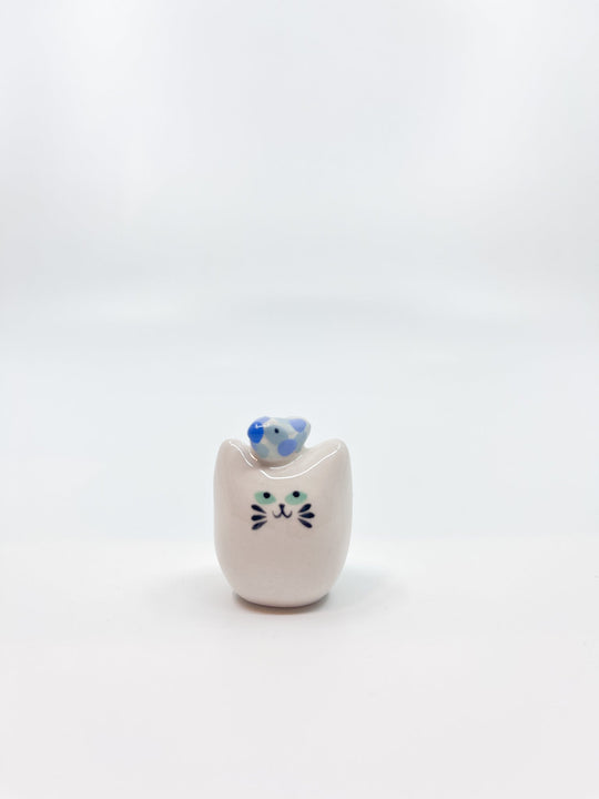 Chat pinson - Les Fleurs Sauvages - figurine