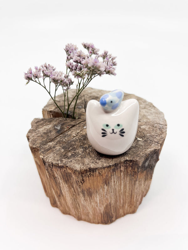 Chat pinson - Les Fleurs Sauvages - figurine