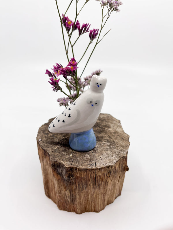 Chouette protectrice - Les Fleurs Sauvages - figurine