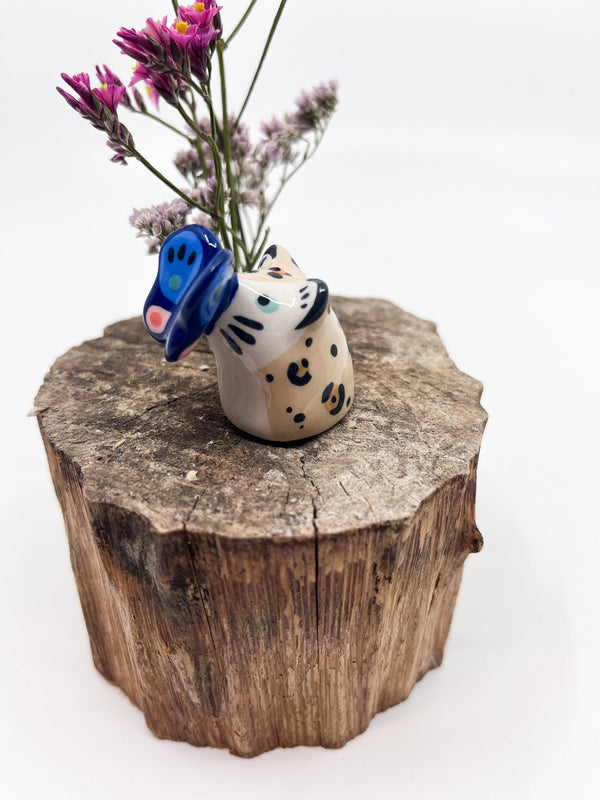 Leopard papillon - Les Fleurs Sauvages - figurine