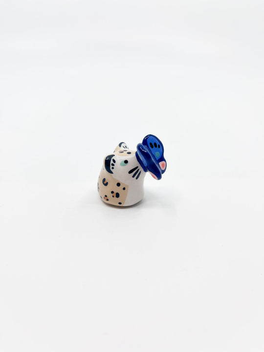 Leopard papillon - Les Fleurs Sauvages - figurine