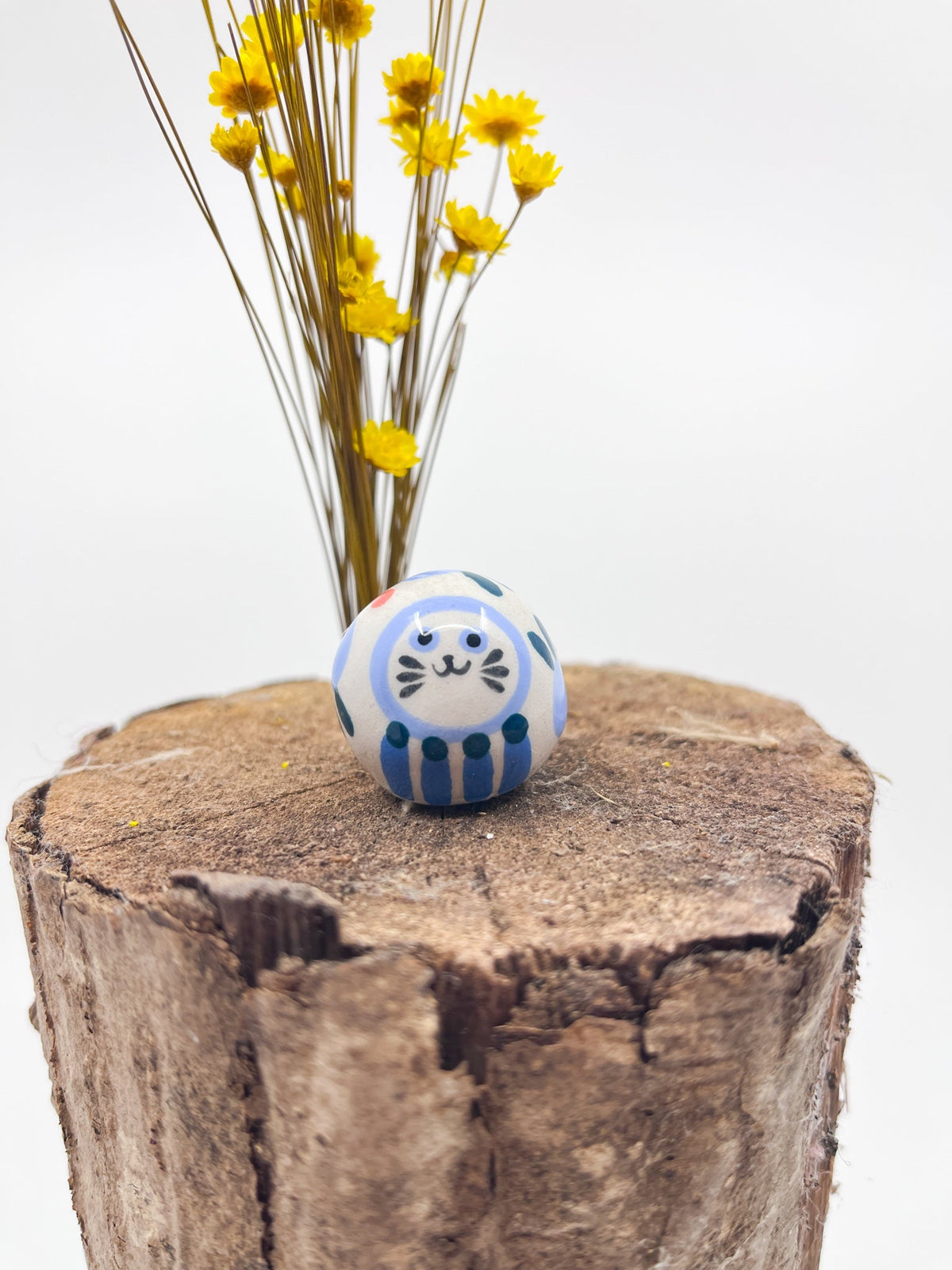 Mini grigri Aventure - Les Fleurs Sauvages - animal en faïence