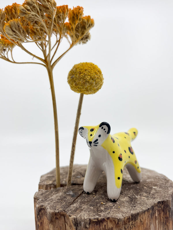 Mini Léopard - Les Fleurs Sauvages - figurine