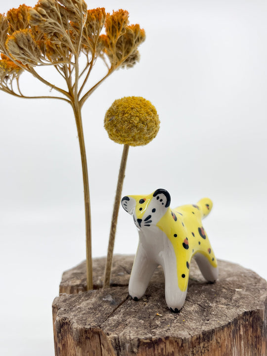 Mini Léopard - Les Fleurs Sauvages - figurine