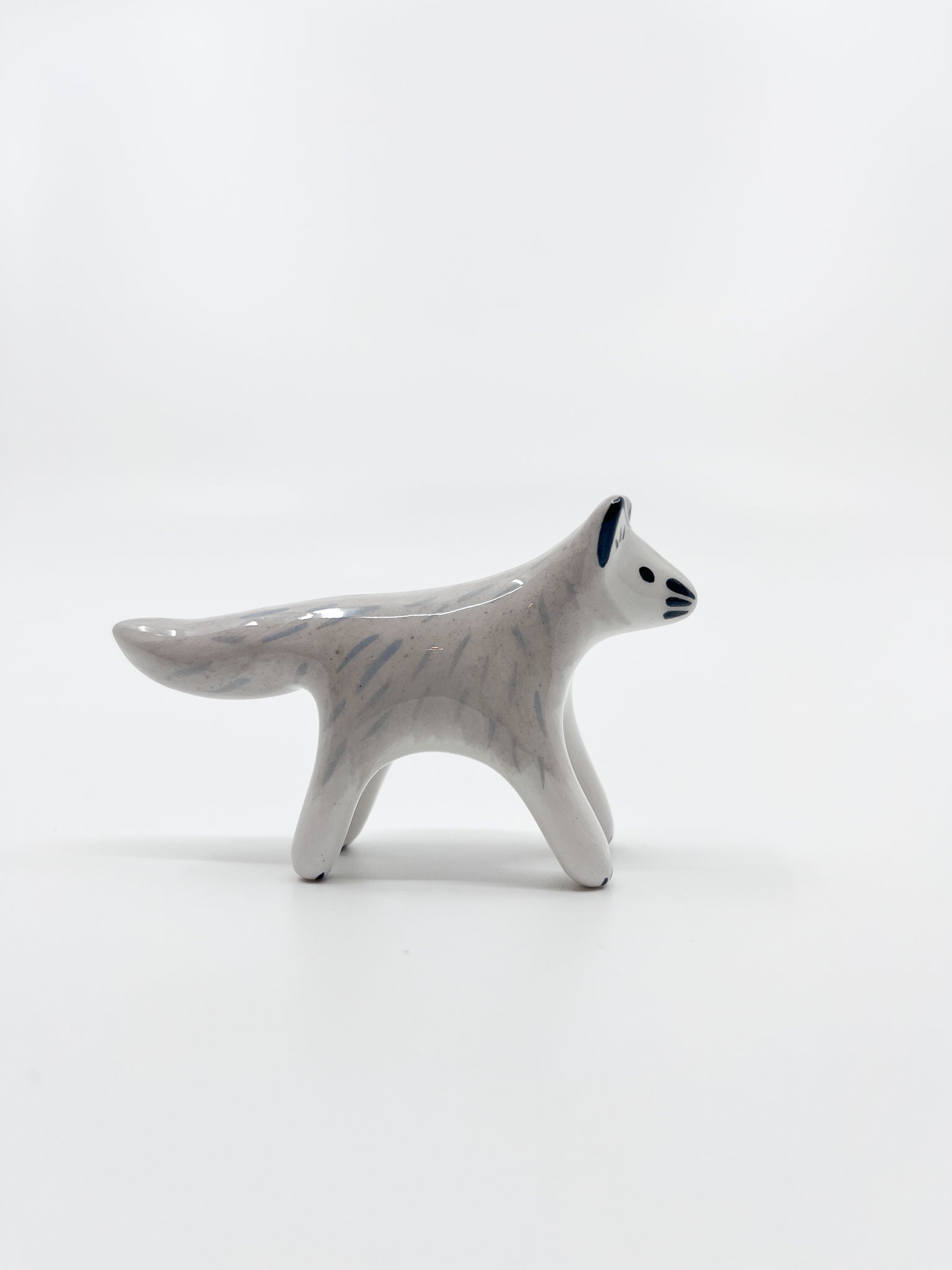 Mini loup - Les Fleurs Sauvages - figurine