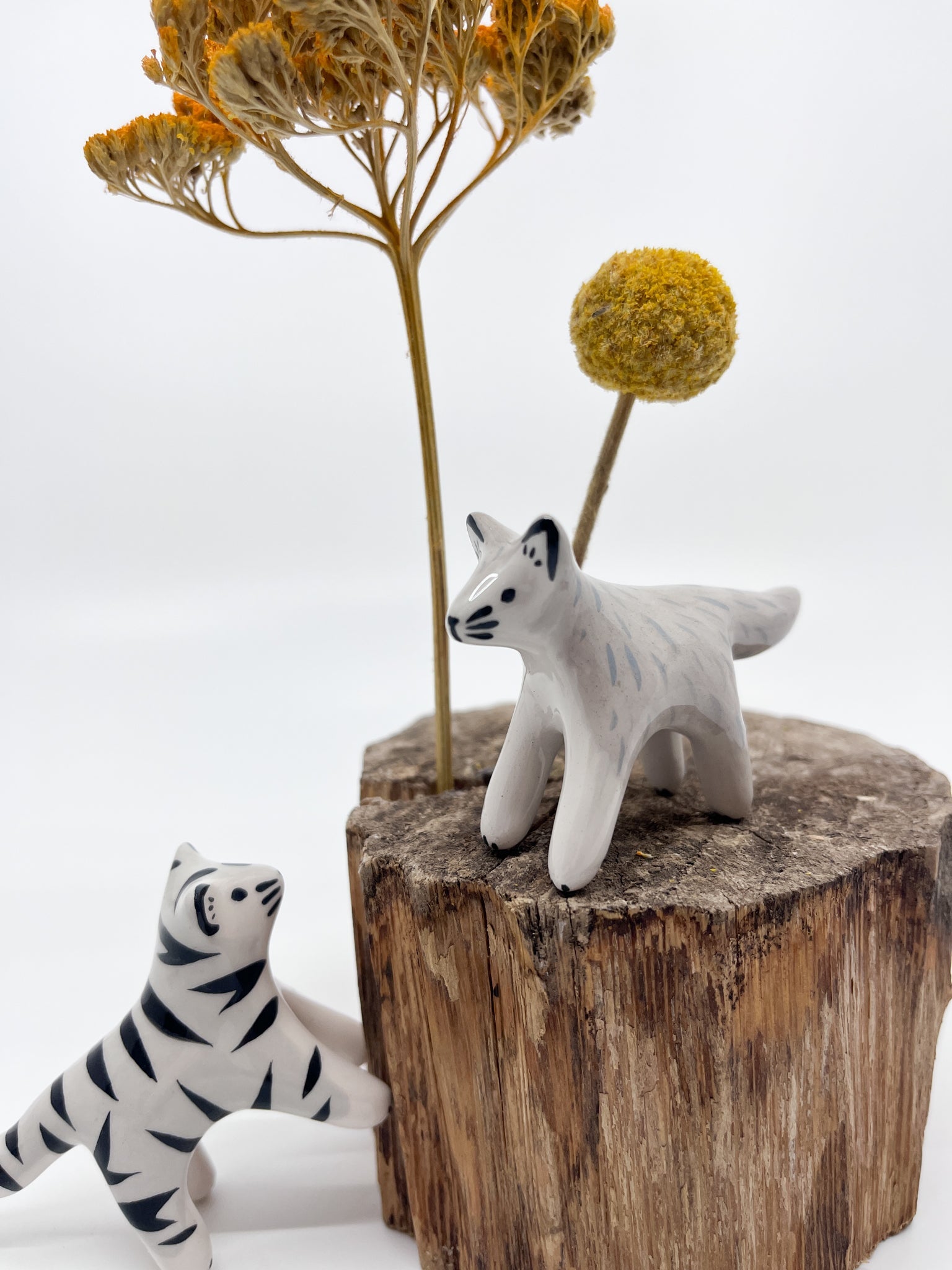 Mini loup - Les Fleurs Sauvages - figurine
