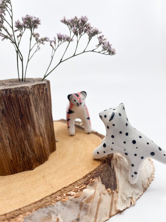 Mini panthère des neiges - Les Fleurs Sauvages - figurine