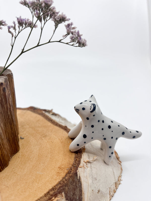 Mini panthère des neiges - Les Fleurs Sauvages - figurine