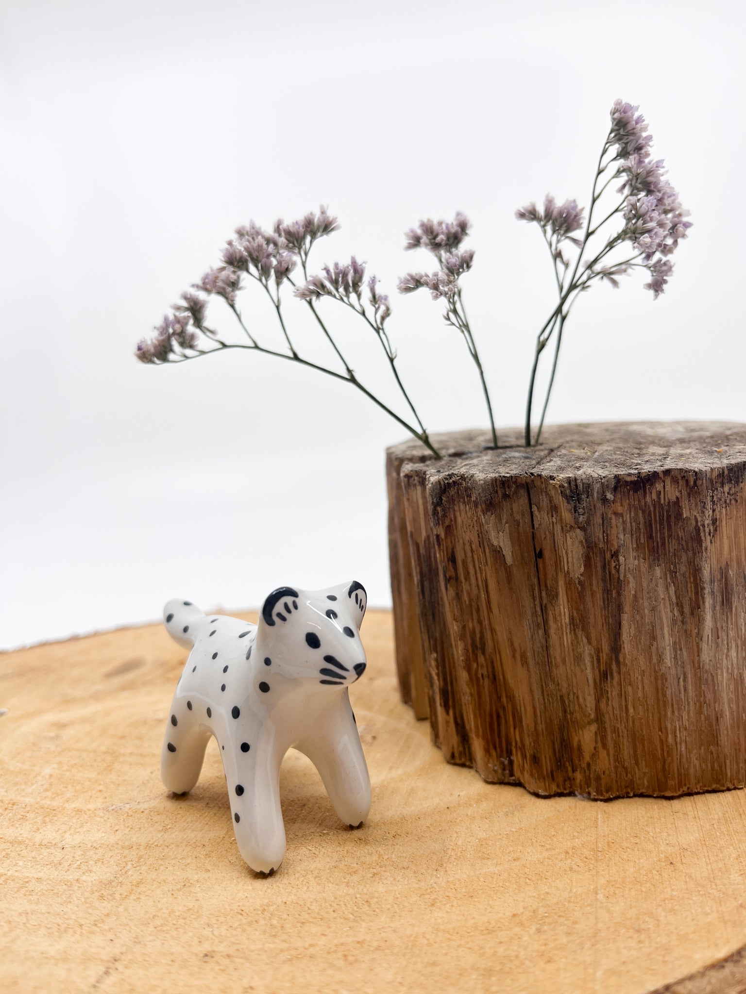 Mini panthère des neiges - Les Fleurs Sauvages - figurine