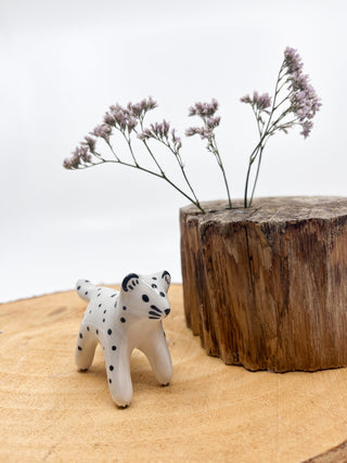 Mini panthère des neiges - Les Fleurs Sauvages - figurine