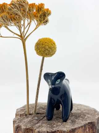 Mini panthère noire - Les Fleurs Sauvages - figurine