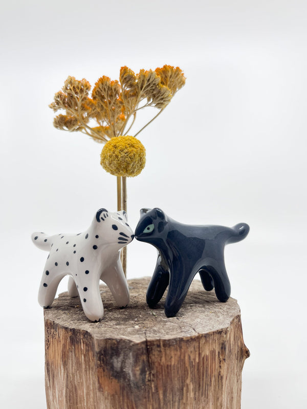 Mini panthère noire - Les Fleurs Sauvages - figurine