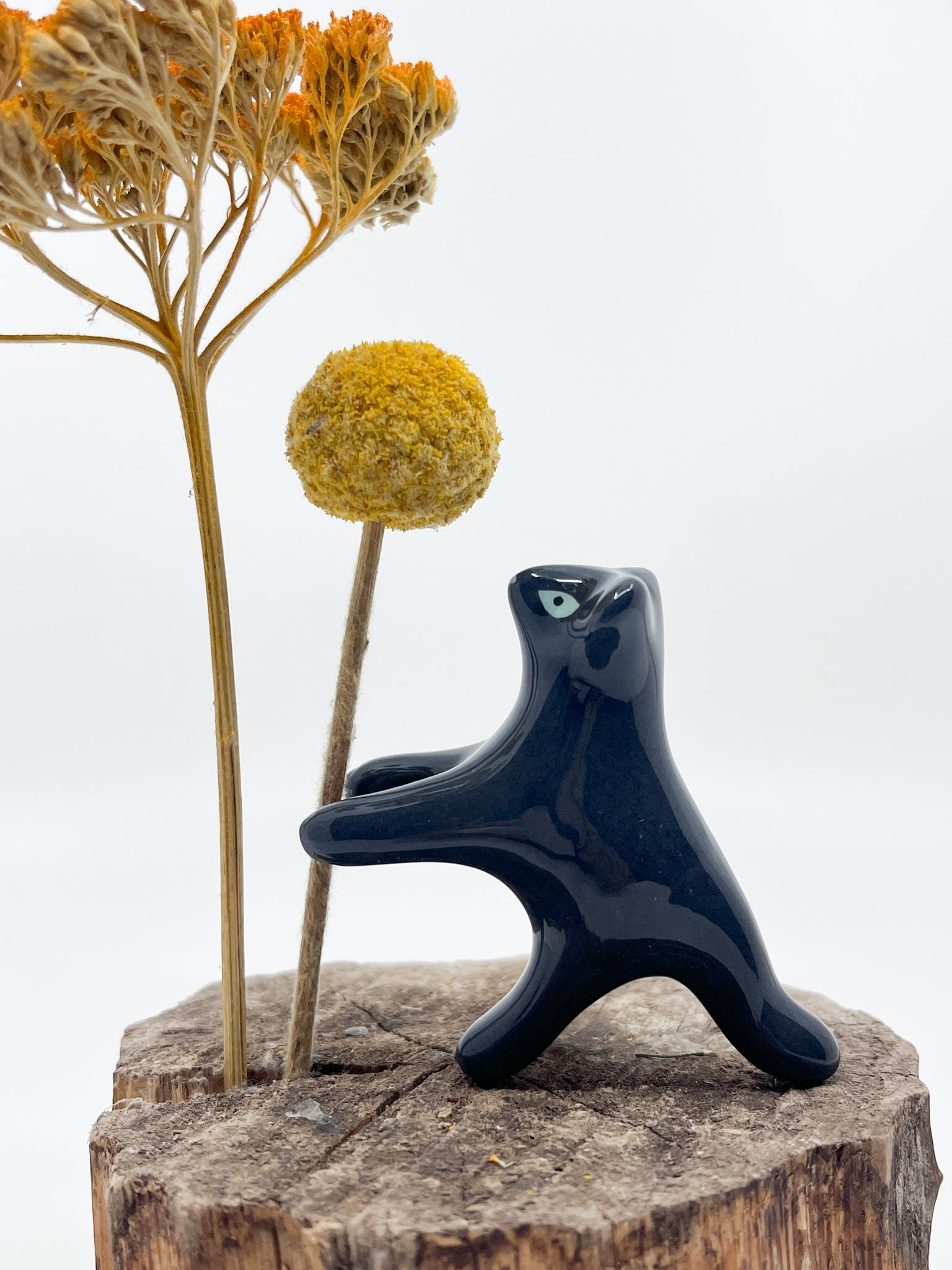 Mini panthère noire - Les Fleurs Sauvages - figurine