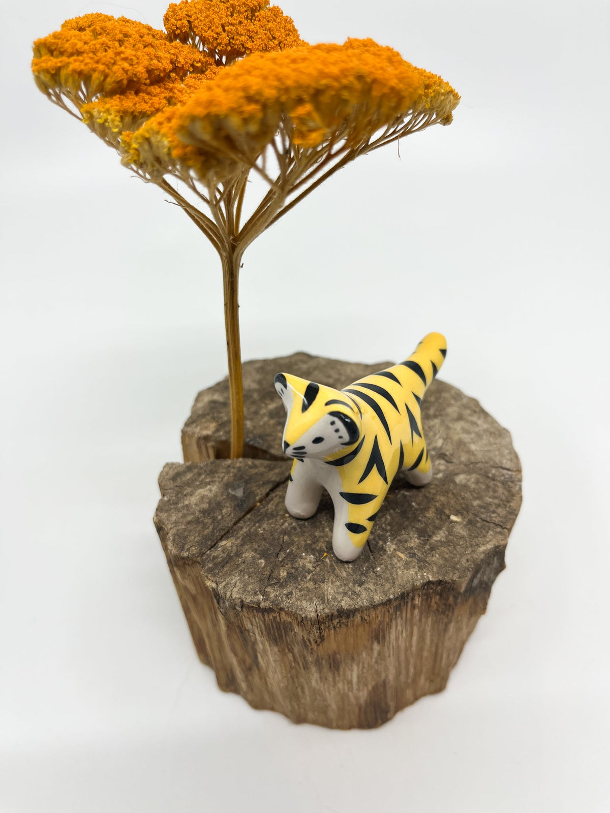 Mini tigre - Les Fleurs Sauvages - animal en faïence