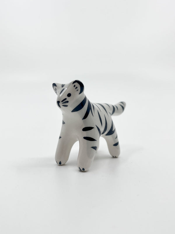 Mini tigre blanc - Les Fleurs Sauvages - figurine