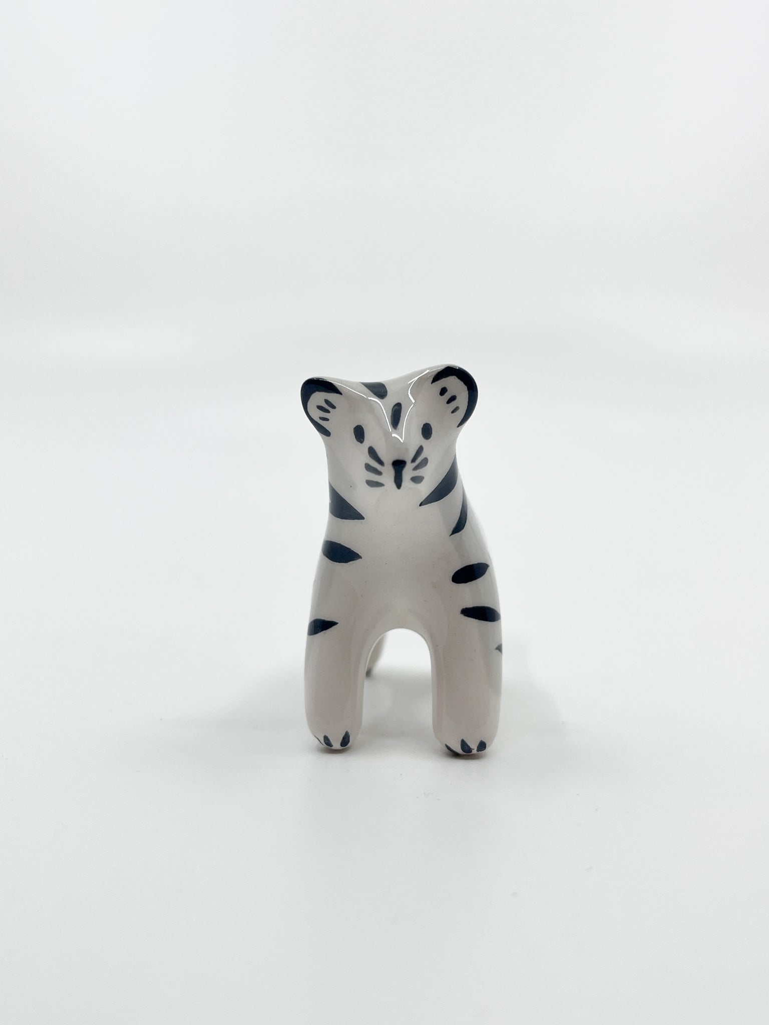 Mini tigre blanc - Les Fleurs Sauvages - figurine