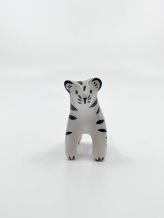 Mini tigre blanc - Les Fleurs Sauvages - figurine