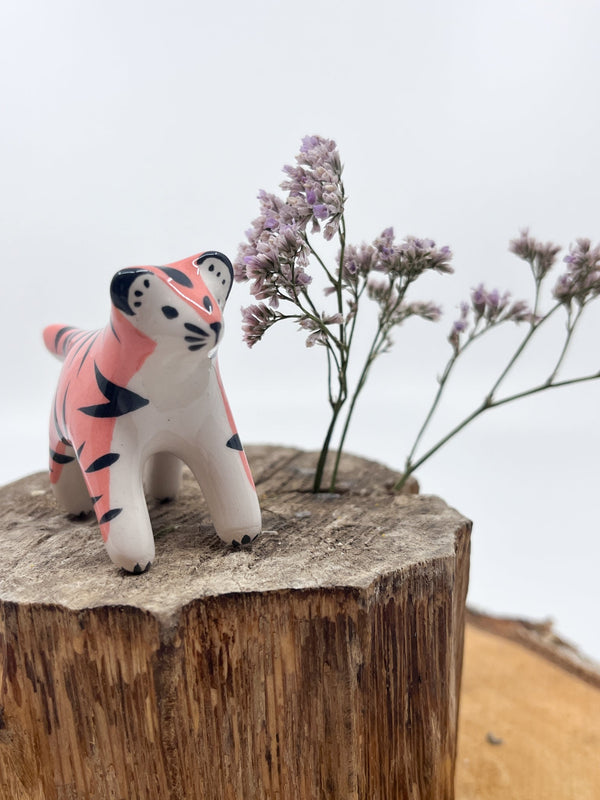 Mini tigre orange - Les Fleurs Sauvages - figurine