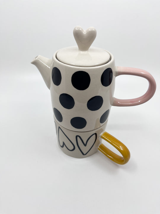 Théière + tasse CG