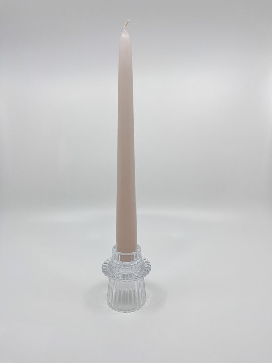 Bougeoir en verre Bloom
